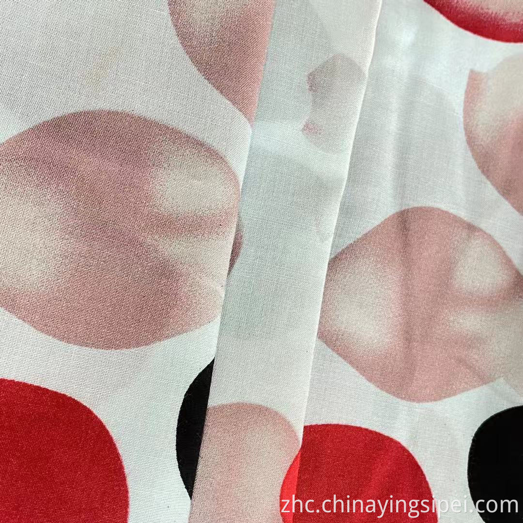 ISP Texile 45s 100％人造丝/粘液印刷的织物人造丝奇特（Rayon Challis for Dress）